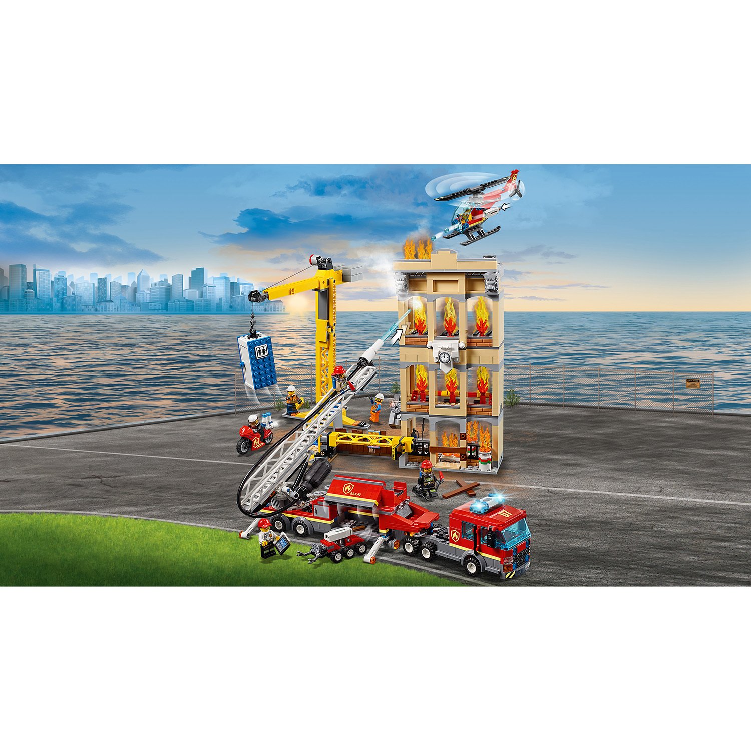 Конструктор из серии Lego City Fire - Центральная пожарная станция  